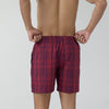 Checkmate Combed Cotton Boxer Shorts Brit Red