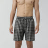 Checkmate Combed Cotton Boxer Shorts Crypto Black