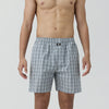 Checkmate Combed Cotton Boxer Shorts Frost Grey