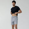 Checkmate Combed Cotton Boxer Shorts Sandy Grey