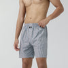 Checkmate Combed Cotton Boxer Shorts Sandy Grey