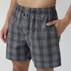 Checkmate Combed Cotton Boxer Shorts Smoke Grey