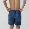 Checkmate Combed Cotton Boxer Shorts Vivid Blue