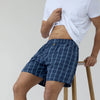 Checkmate Combed Cotton Boxer Shorts Vivid Blue