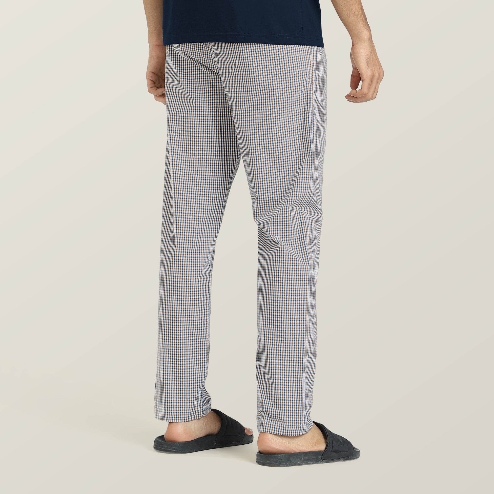 Checkmate Combed Cotton Pyjamas For Men Sandy Blue -  XYXX Crew