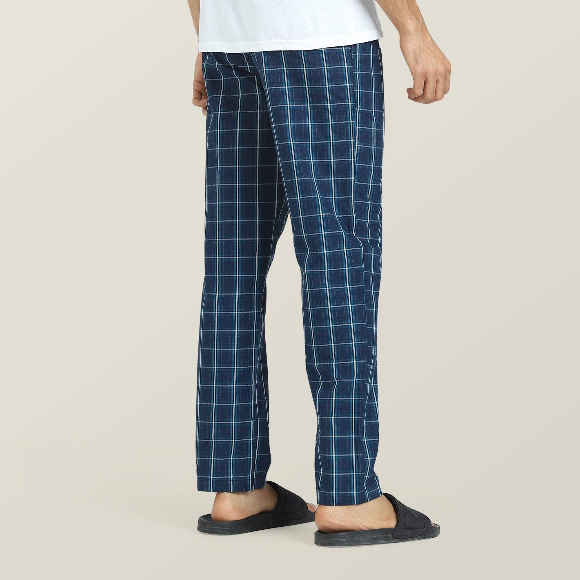 Checkmate Combed Cotton Pyjamas For Men Vivid Blue -  XYXX Crew