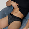 Checkmate Modal-Cotton Briefs For Men Charcoal Black -  XYXX Crew