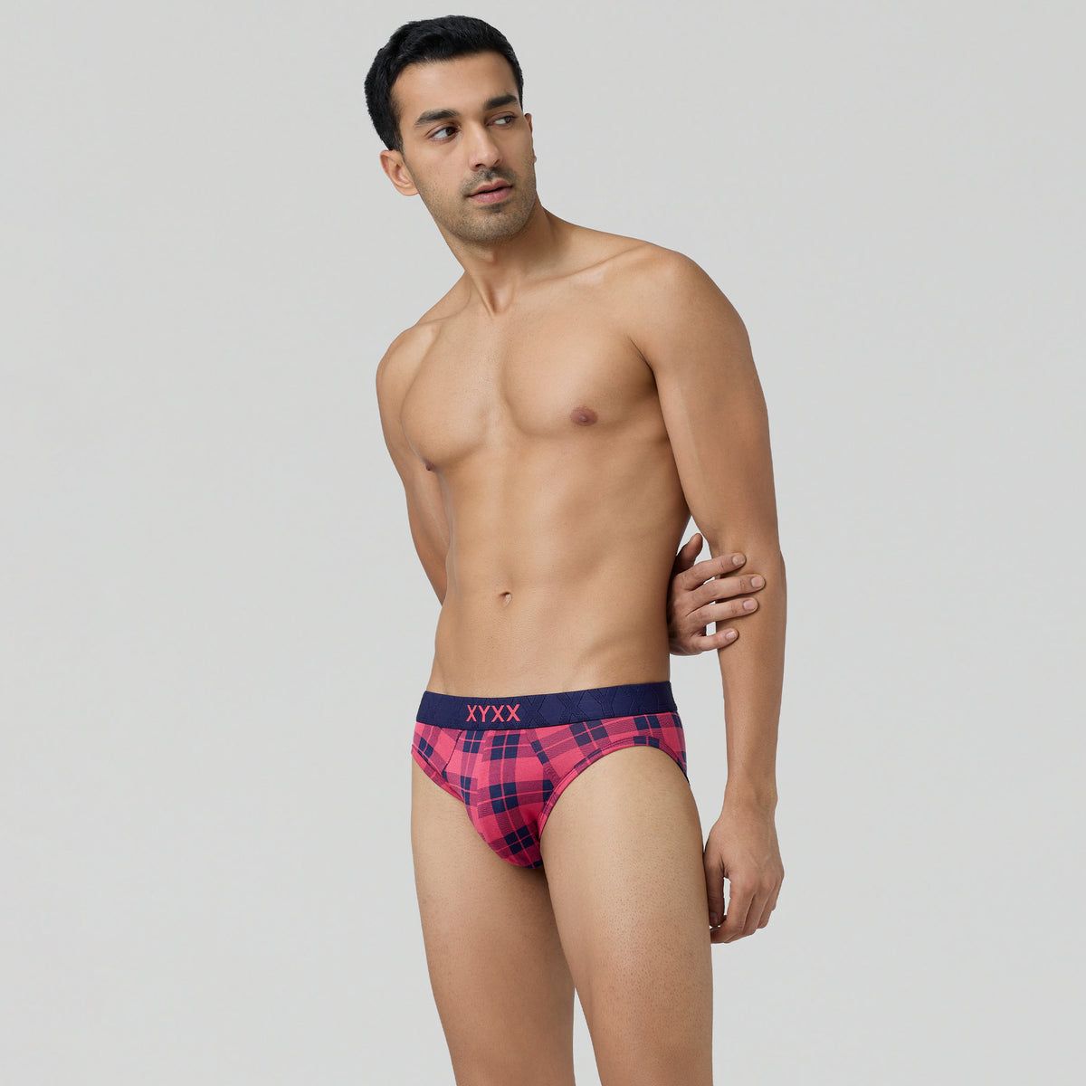 Checkmate Modal-Cotton Briefs For Men Rio Red -  XYXX Crew