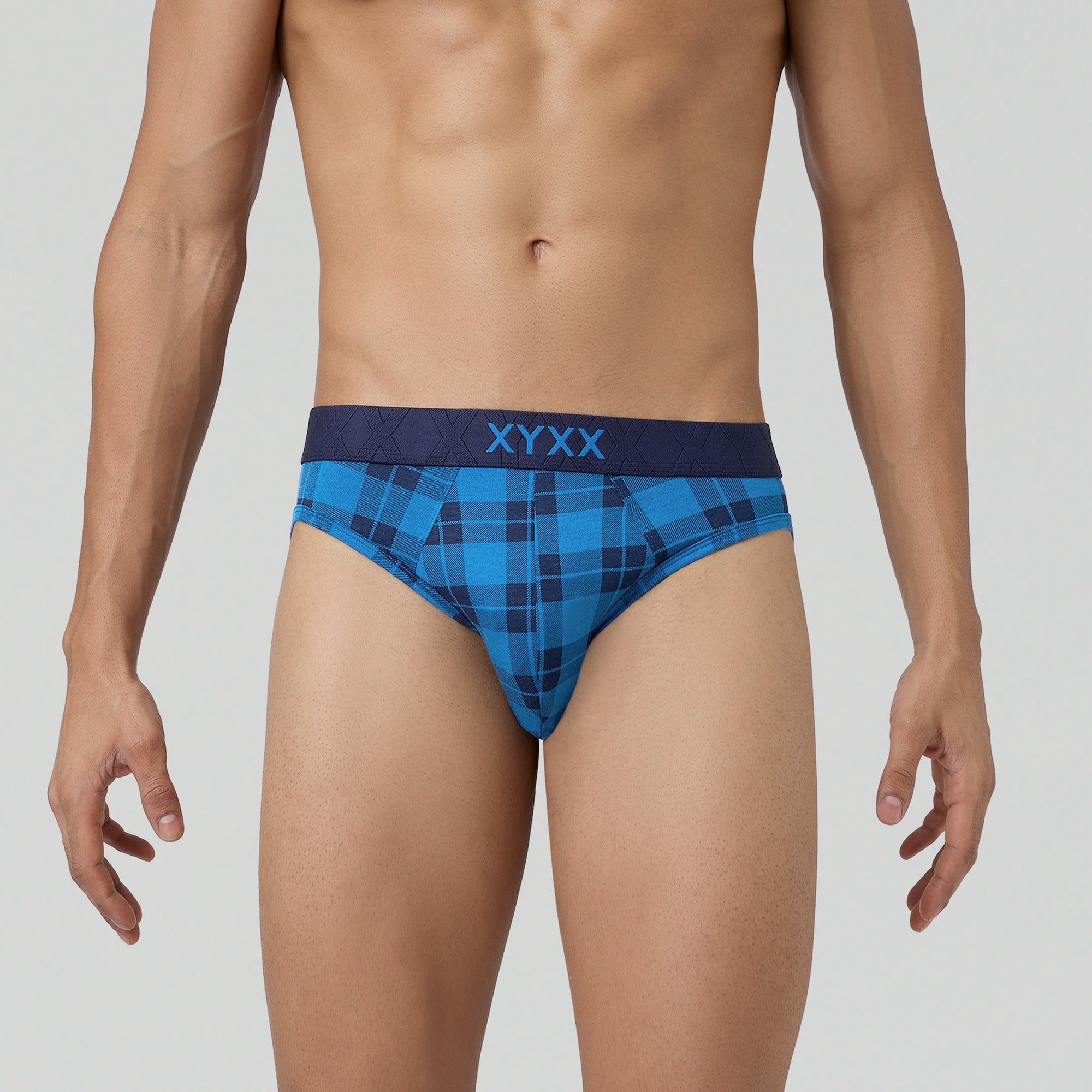 Checkmate Modal-Cotton Briefs For Men Vivid Blue -  XYXX Crew