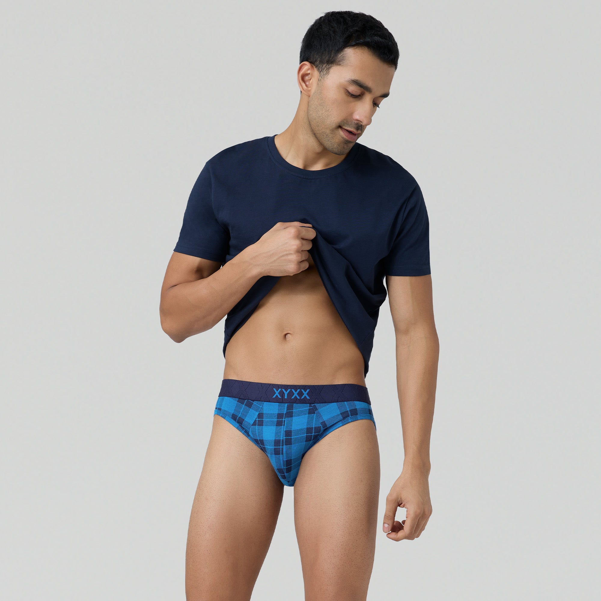 Checkmate Modal-Cotton Briefs For Men Vivid Blue -  XYXX Crew