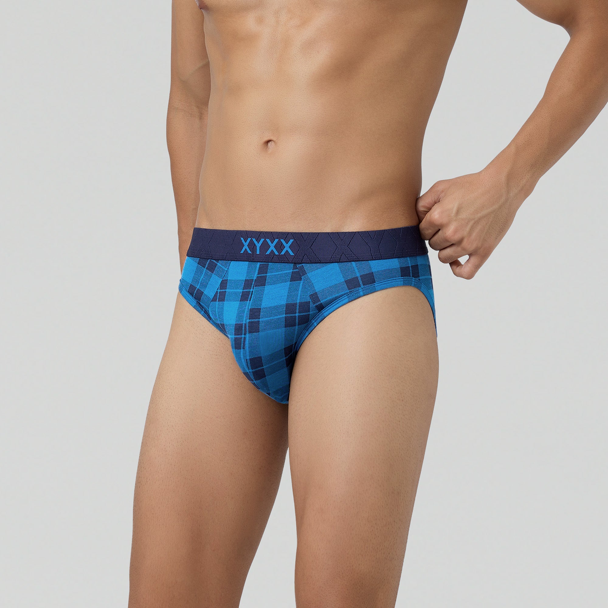 Checkmate Modal-Cotton Briefs For Men Vivid Blue -  XYXX Crew