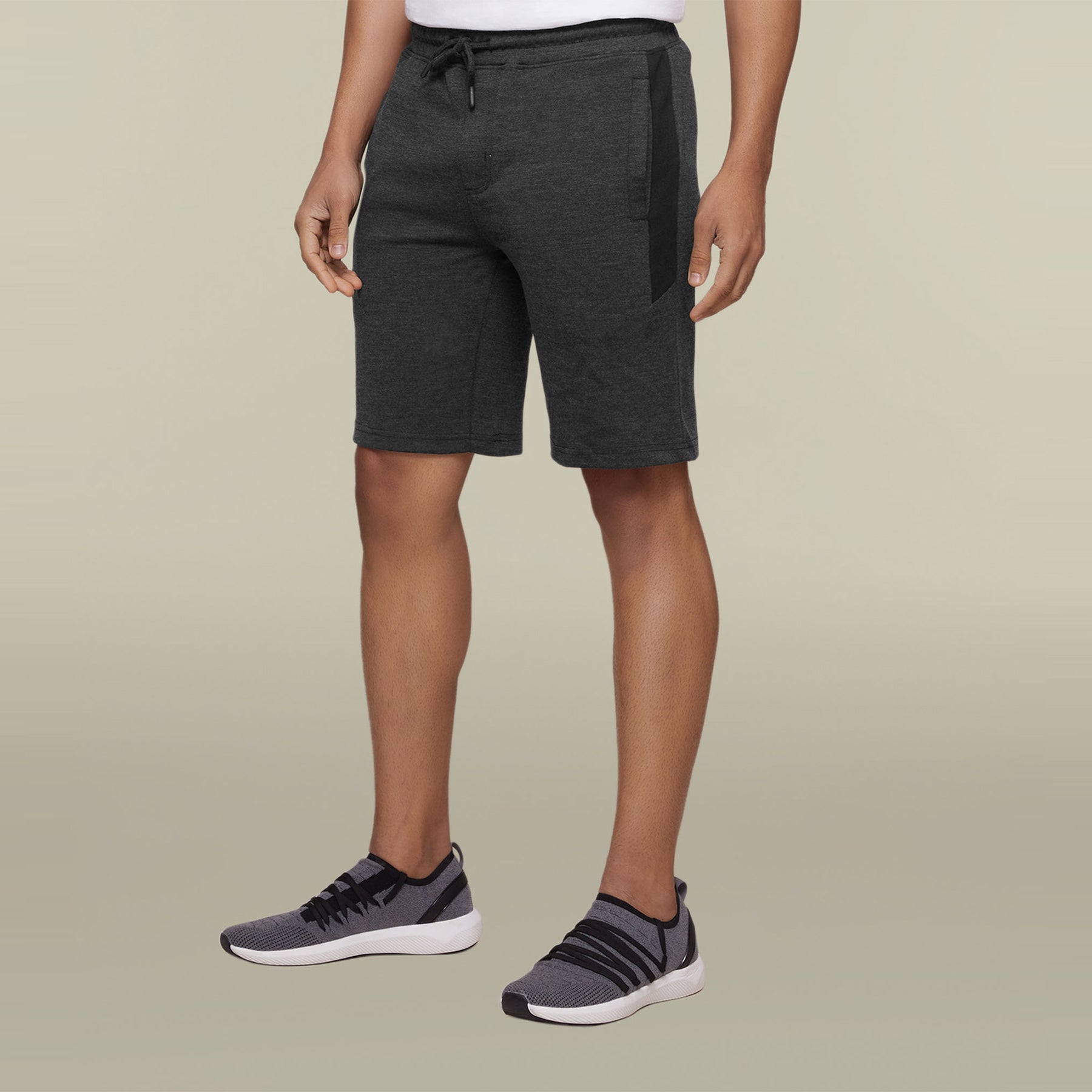 Code Cotton Rich Shorts For Men Graphite Grey - XYXX Crew