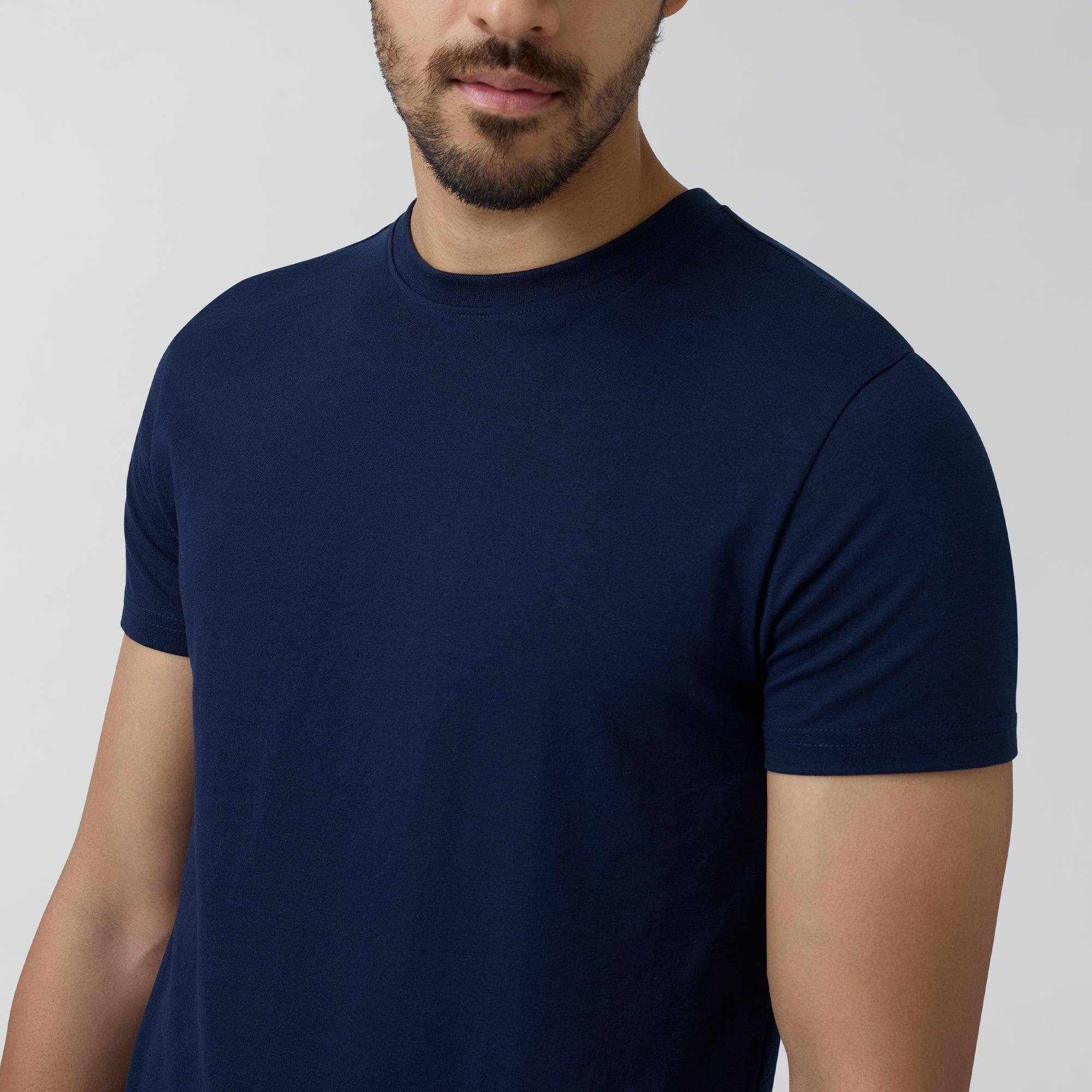 Code Cotton Rich T-shirts For Mens For Men Midnight Blue - XYXX Mens Apparels