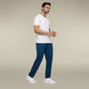 Code Cotton Rich Track Pants For Men Oxford Blue - XYXX Crew