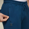 Code Cotton Rich Track Pants For Men Oxford Blue - XYXX Crew