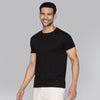 Code Cotton Rich T-shirts For Mens For Men Pitch Black - XYXX Mens Apparels