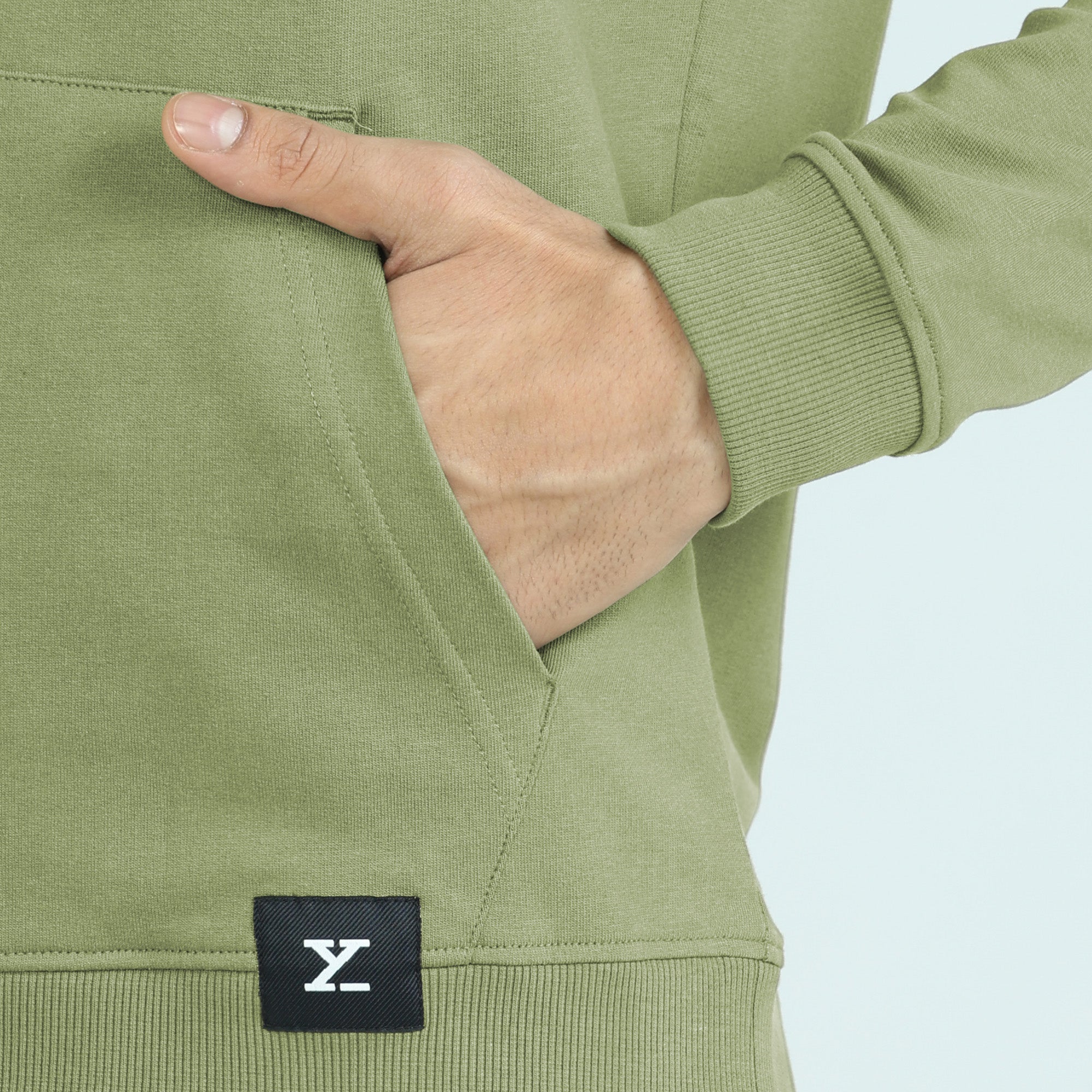 Cruze French Terry Cotton Hoodies For Men Olive Green -  XYXX Crew