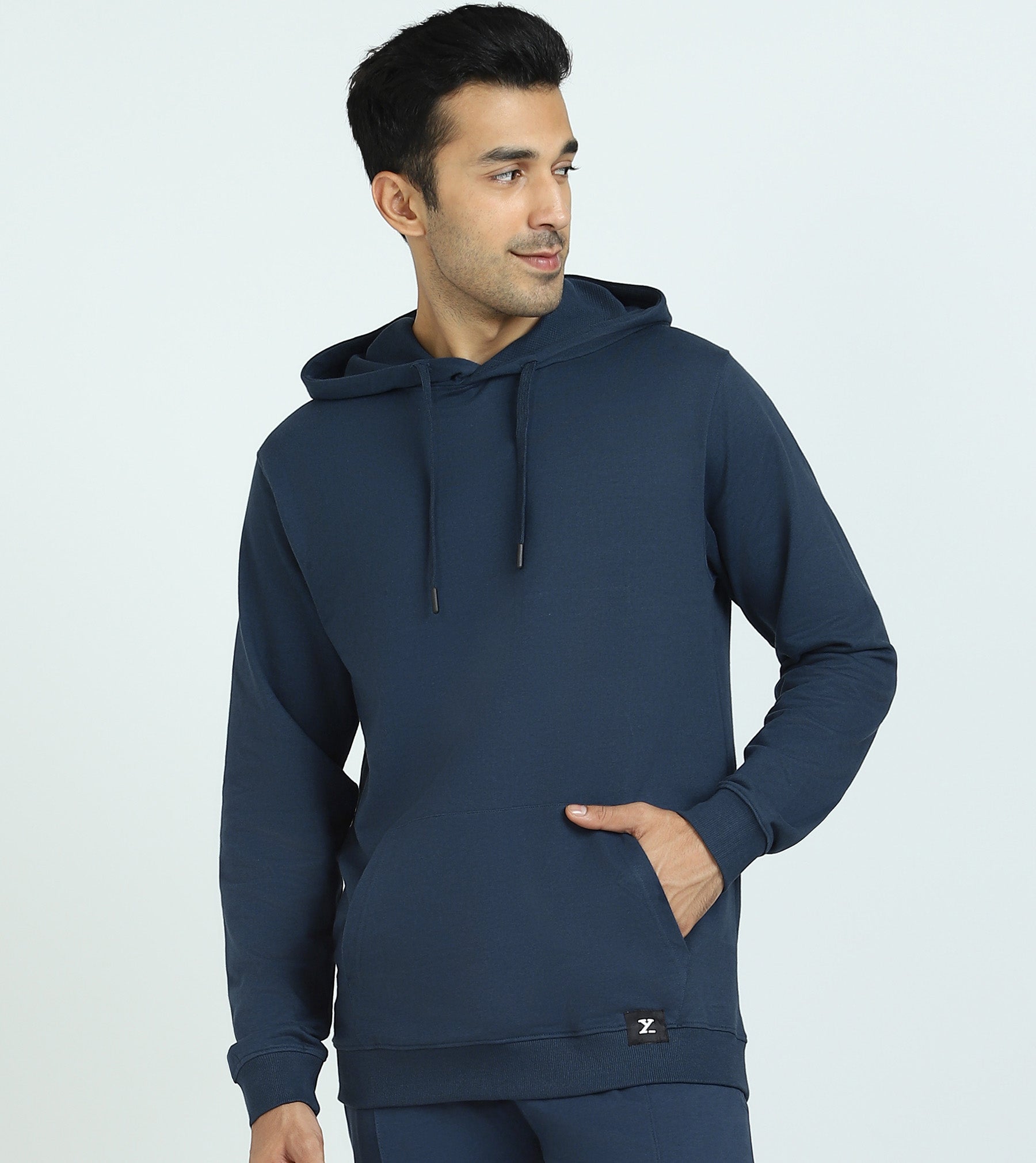 Cruze French Terry Cotton Hoodies Opal Blue