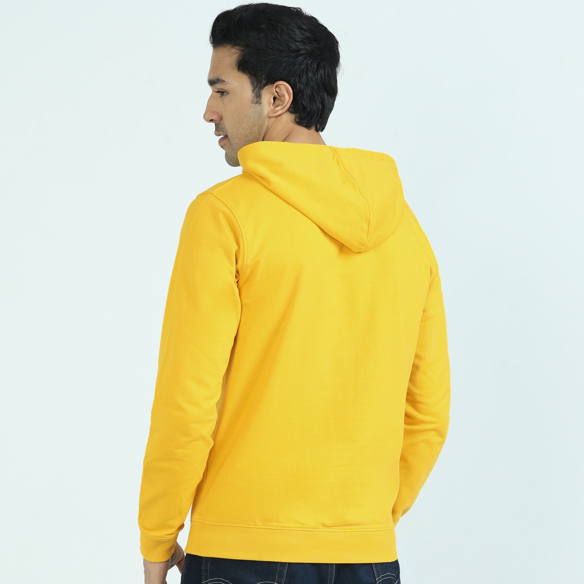 Cruze French Terry Cotton Hoodies For Men Vivid Yellow -  XYXX Crew