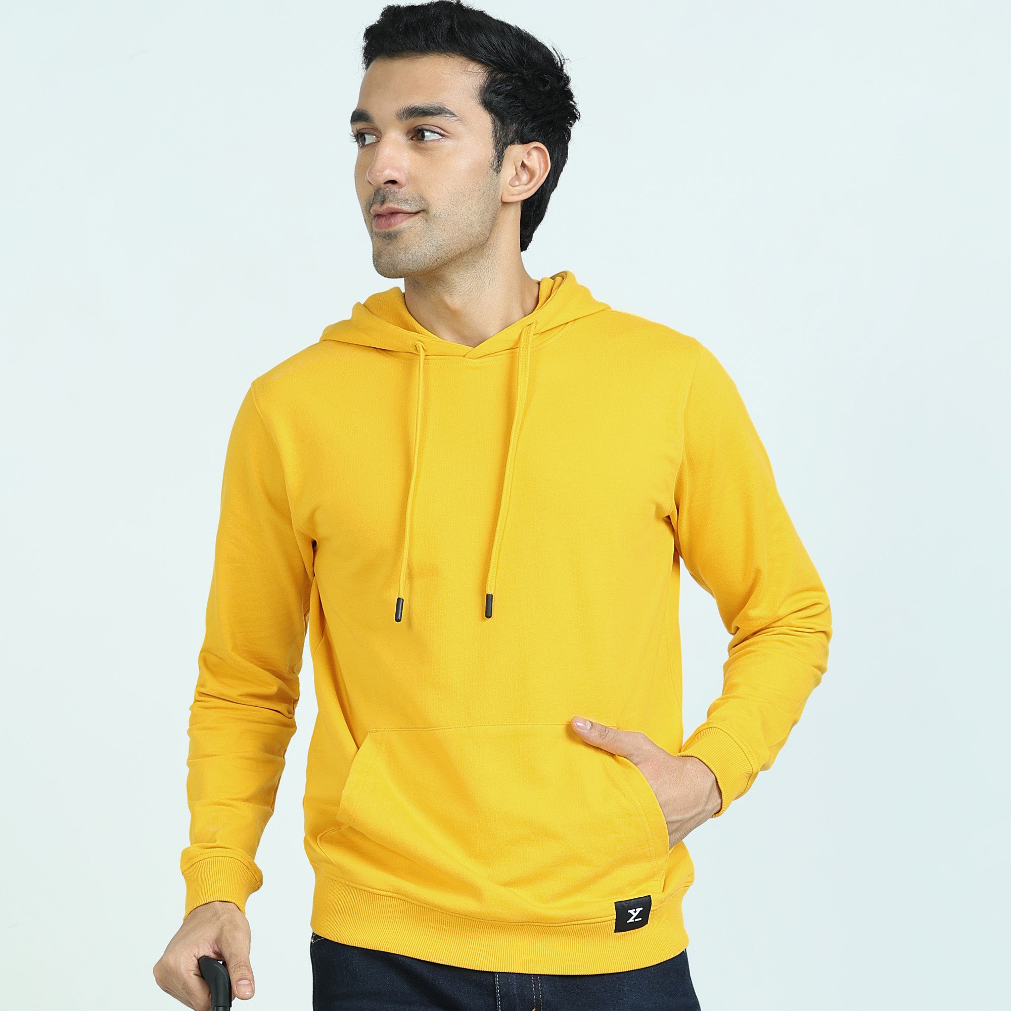 Cruze French Terry Cotton Hoodies For Men Vivid Yellow -  XYXX Crew