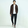 Cruze French Terry Cotton Hoodie Jackets Malt Brown