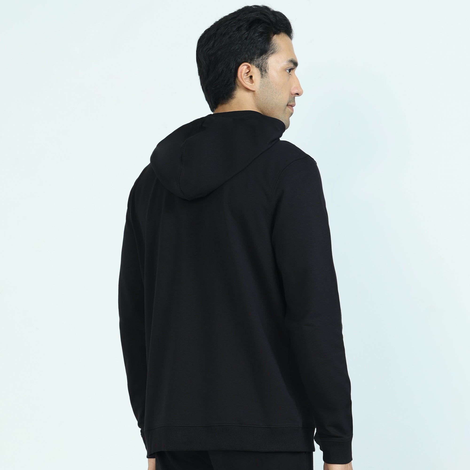 Cruze French Terry Cotton Hoodie Jackets Pitch Black
