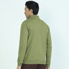 Cruze French Terry Cotton Zip Ups For Men Olive Green -  XYXX Crew