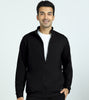 Cruze French Terry Cotton Zip Ups Pitch Black