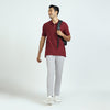 Element Combed Cotton Polo T-shirts For Men Bold Burgundy - XYXX Crew