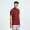 Element Combed Cotton Polo T-shirts For Men Bold Burgundy - XYXX Crew