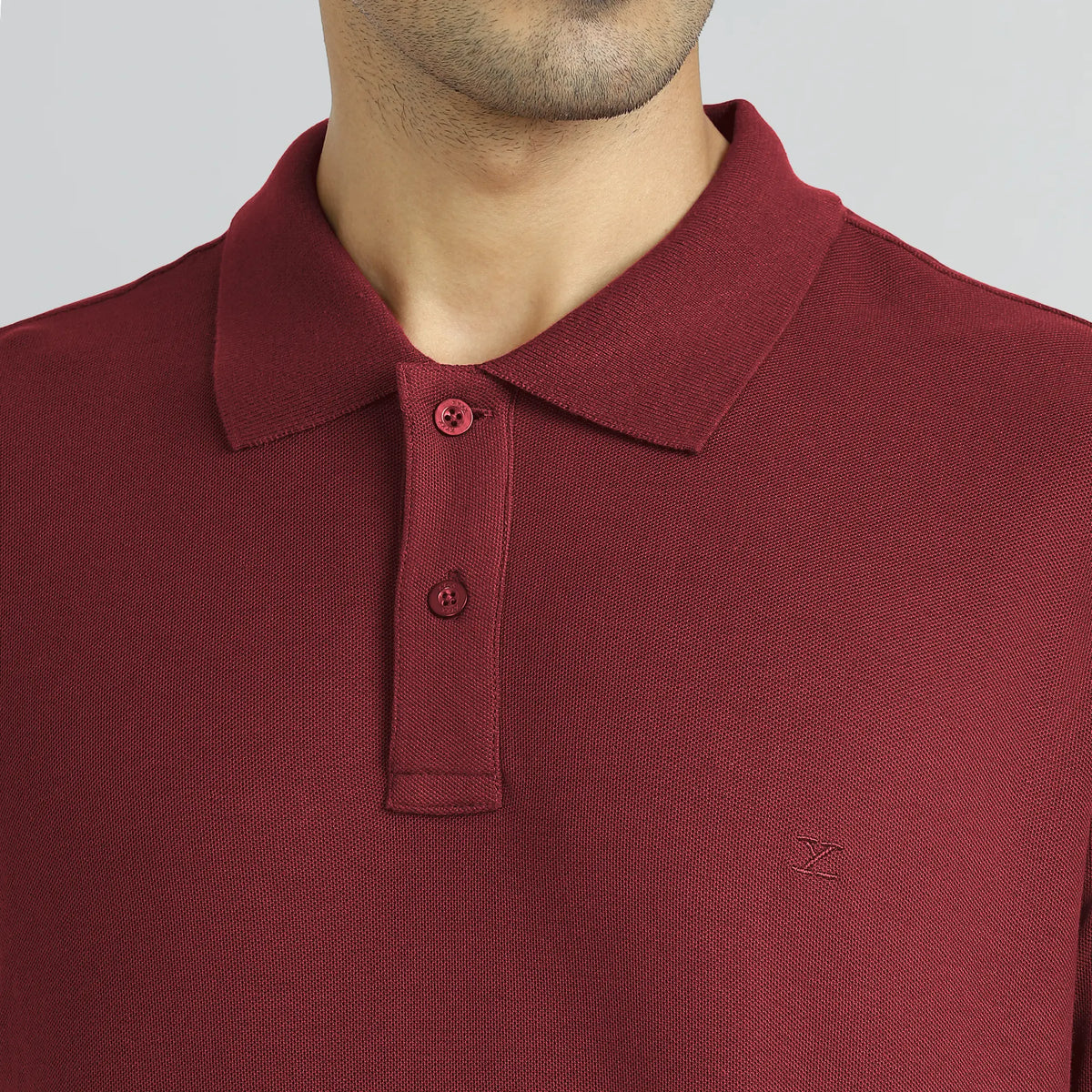 Element Combed Cotton Polo T-shirts Bold Burgundy - XYXX Crew