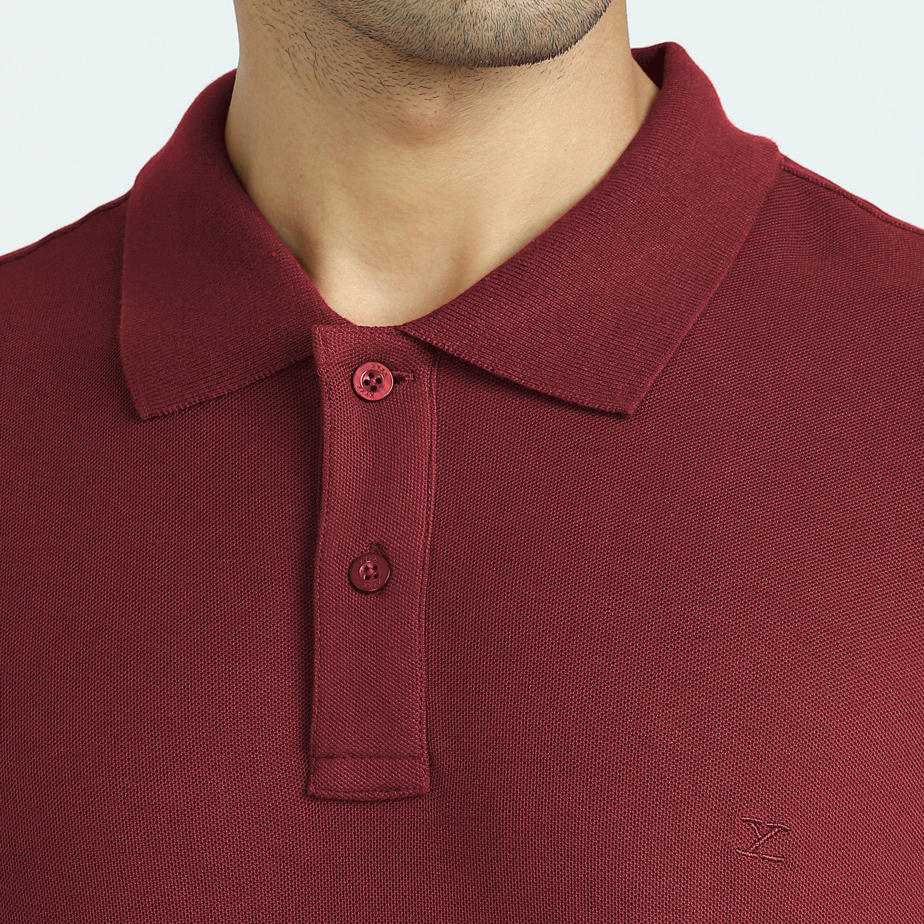 Element Combed Cotton Polo T-shirts For Men Bold Burgundy - XYXX Crew