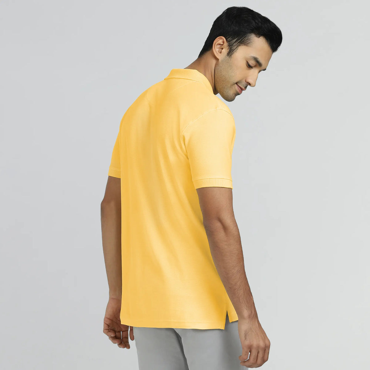 Element Combed Cotton Polo T-shirts Butter Yellow - XYXX Crew