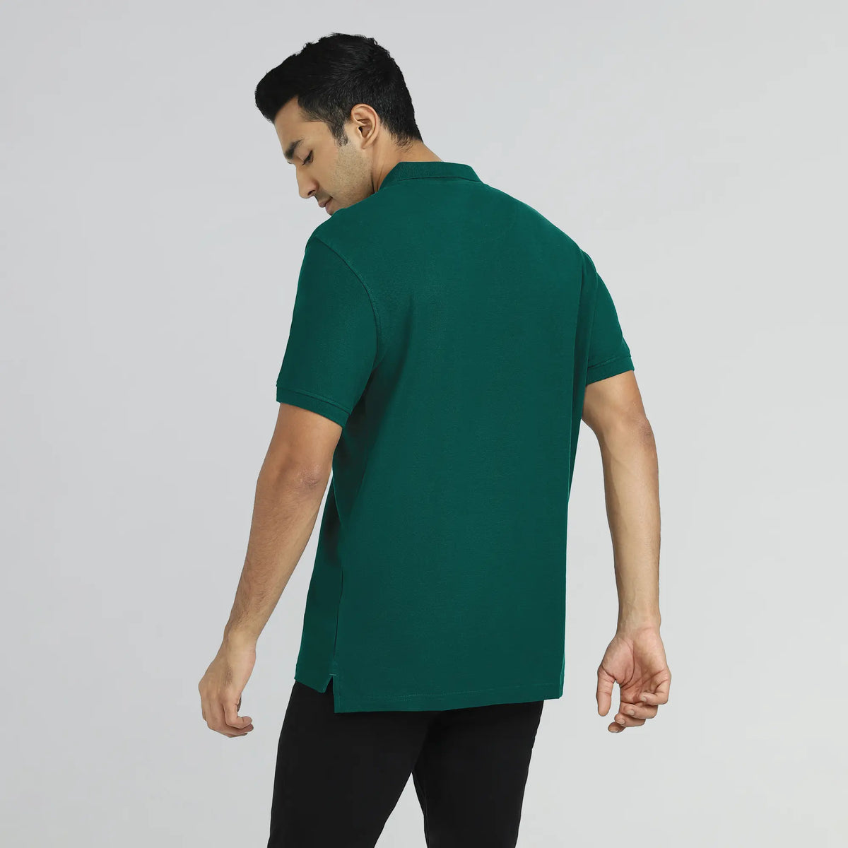 Element Combed Cotton Polo T-shirts Forest Green - XYXX Crew