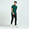 Element Combed Cotton Polo T-shirts For Men Forest Green - XYXX Crew