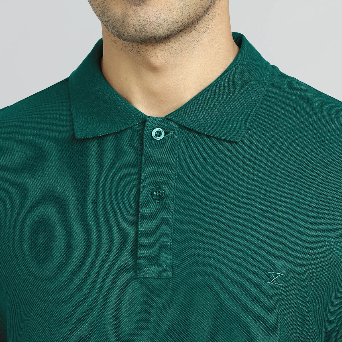 Element Combed Cotton Polo T-shirts Forest Green - XYXX Crew