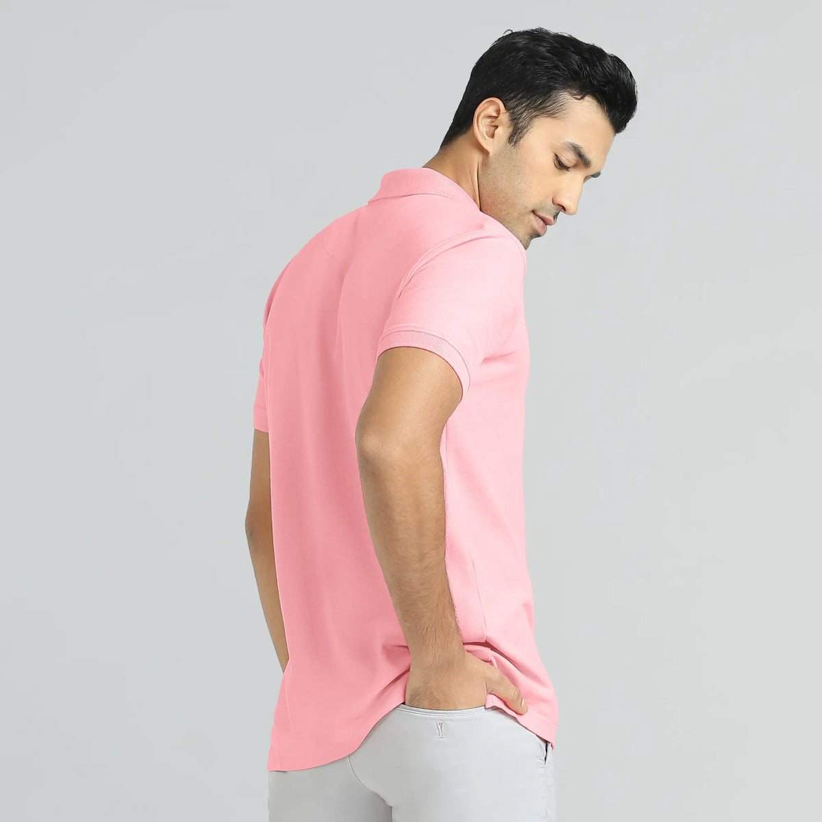 Element Combed Cotton Polo T-shirts French Pink - XYXX Crew