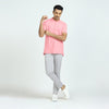 Element Combed Cotton Polo T-shirts For Men French Pink - XYXX Crew