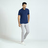 Element Combed Cotton Polo T-shirts Midnight Blue