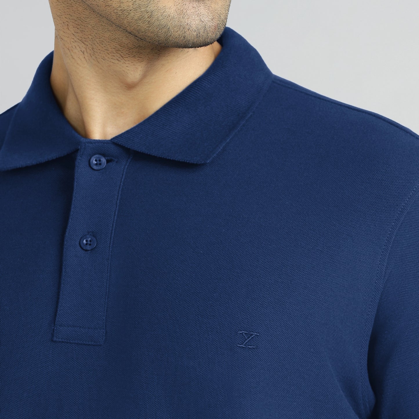 Element Combed Cotton Polo T-shirts Midnight Blue - XYXX Crew