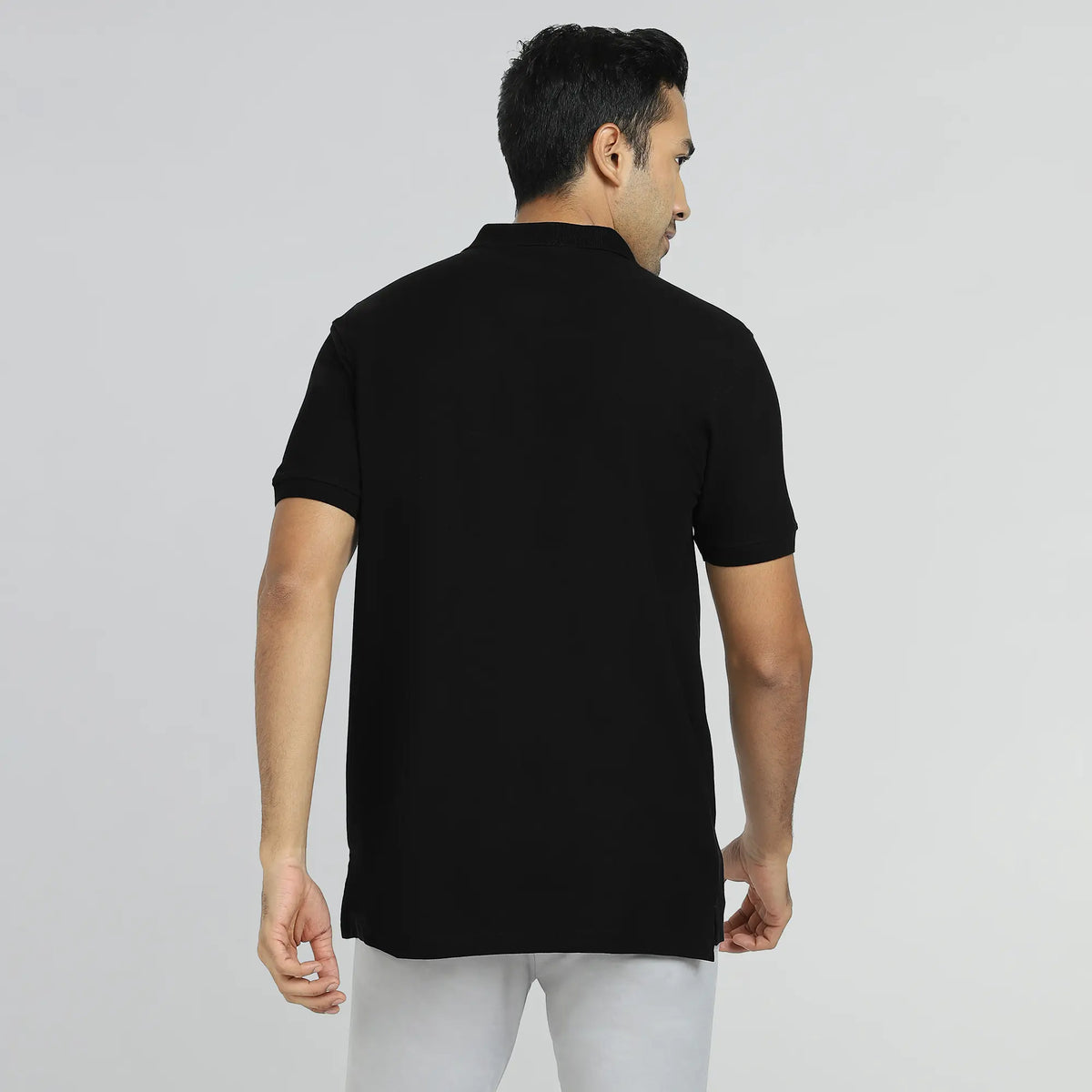 Element Combed Cotton Polo T-shirts Pitch Black - XYXX Crew
