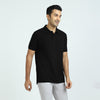 Element Combed Cotton Polo T-shirts For Men Pitch Black - XYXX Crew