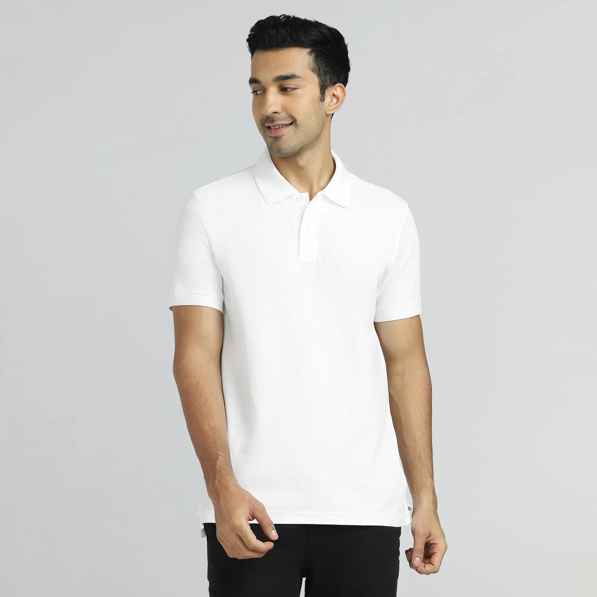 Element Combed Cotton Polo T-shirts Polar White - XYXX Crew