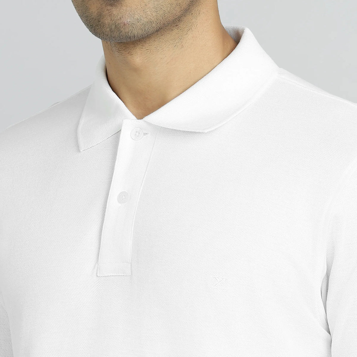 Element Combed Cotton Polo T-shirts Polar White - XYXX Crew