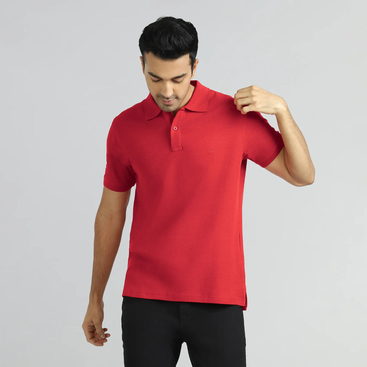 Element Combed Cotton Polo T-shirts Rio Red - XYXX Crew