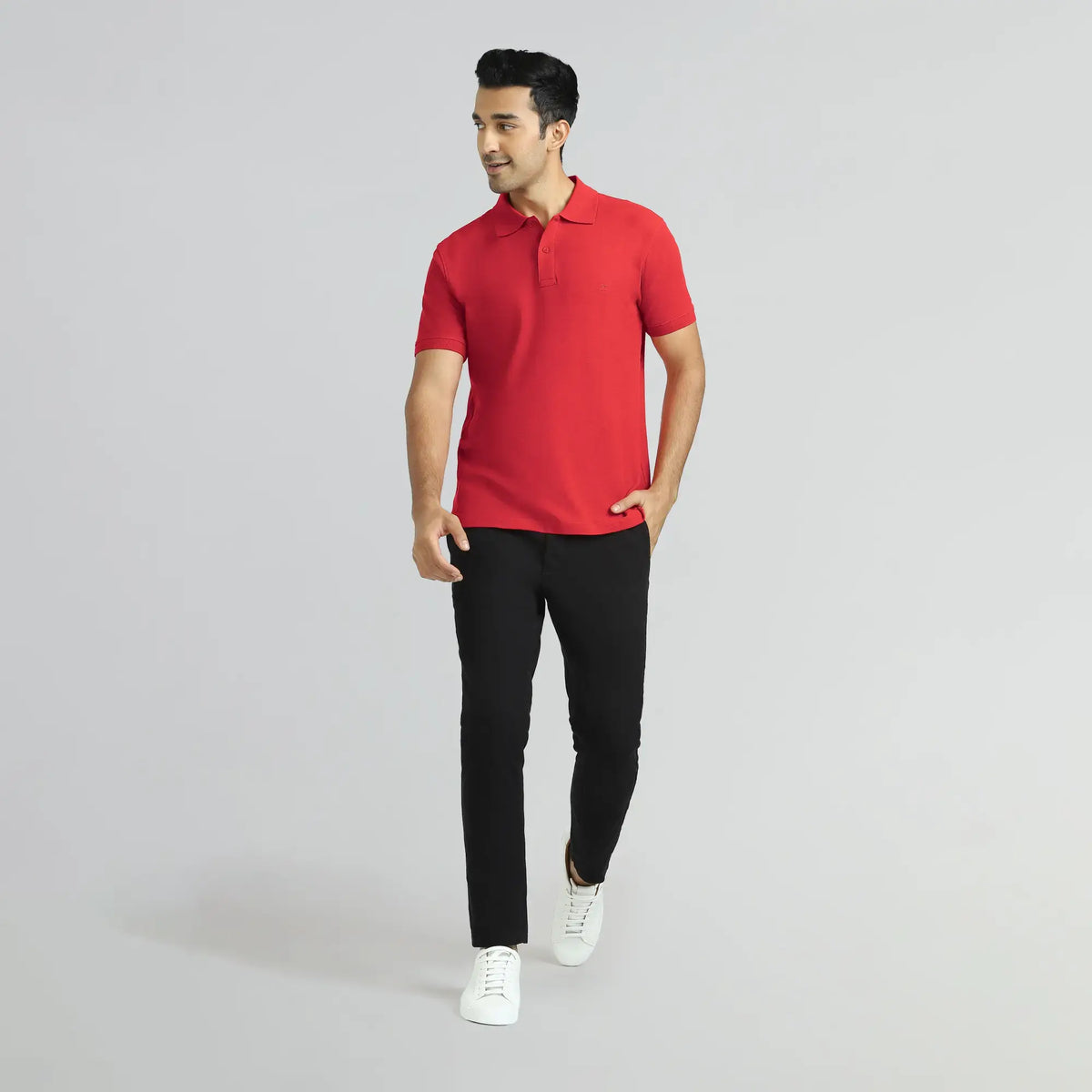 Element Combed Cotton Polo T-shirts Rio Red - XYXX Crew