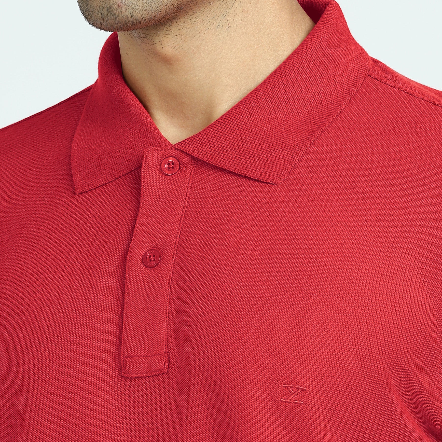 Element Combed Cotton Polo T-shirts For Men Rio Red - XYXX Crew