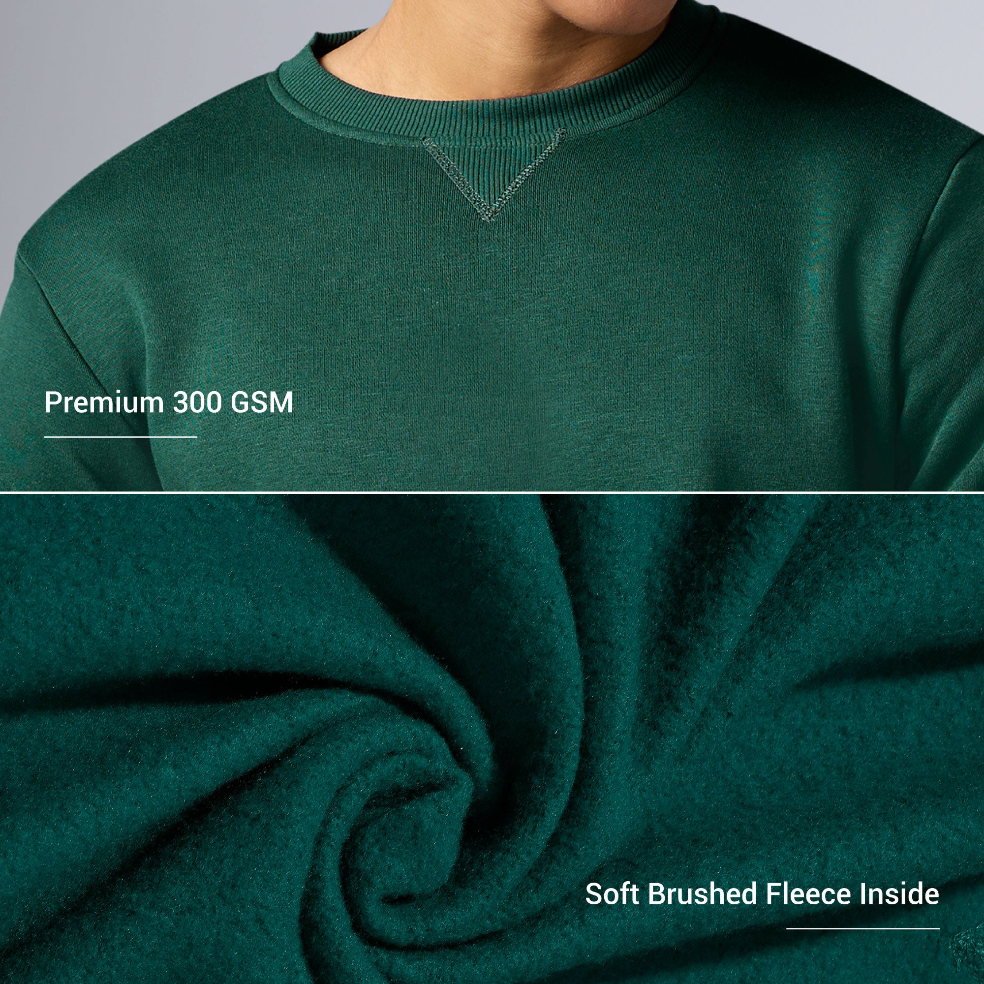 Neo French Terry Cotton-Blend Sweatshirt Forest Green