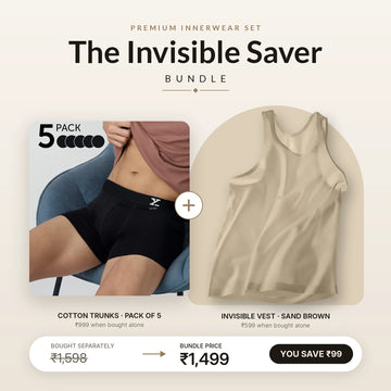 5 @ 999 Trunk Black Knight & Invisible Vest Sand brown Bundle