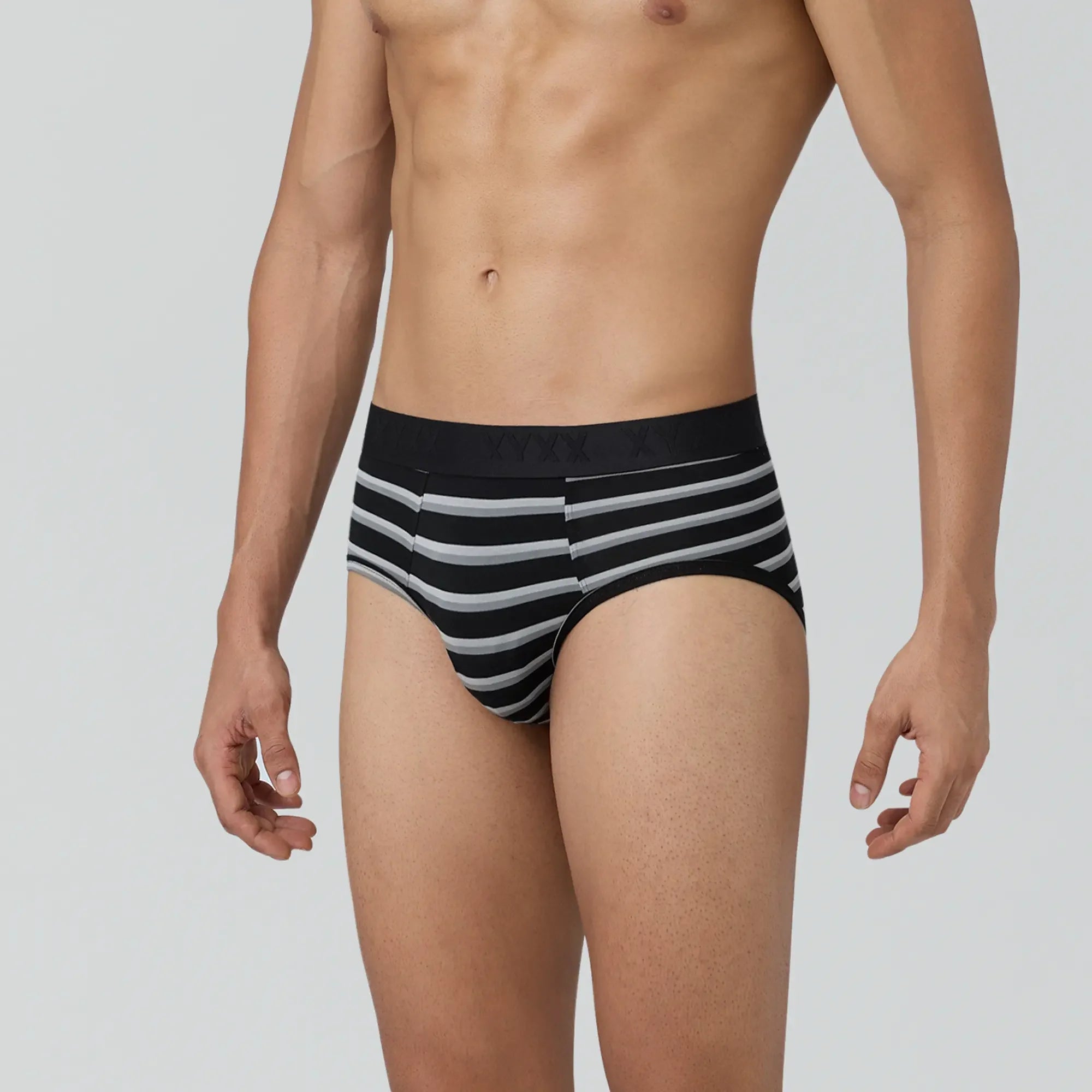 Linea Modal Briefs For Men Black Noir - XYXX Crew